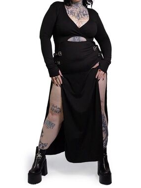 Forest Ink Nightshade Maxi Dress, Size L - Some Damage